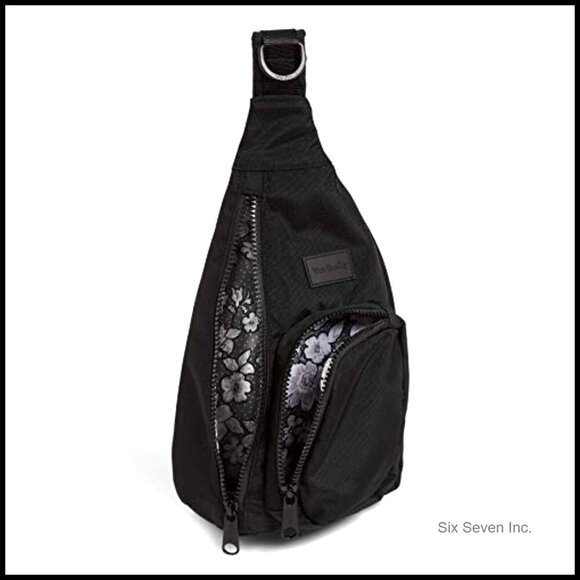 Recycled Mini Sling Backpack Lightweight Water-Repellent Crossbody Travel main image 5